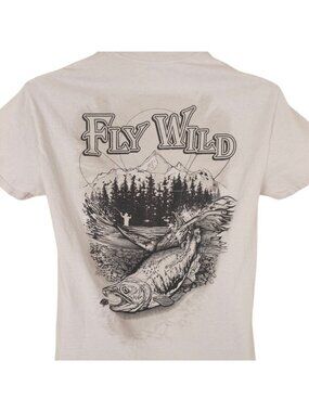 Lake Tahoe Fly Fishing T Shirt Mens Size Small Light Purple Del Sol Color Change